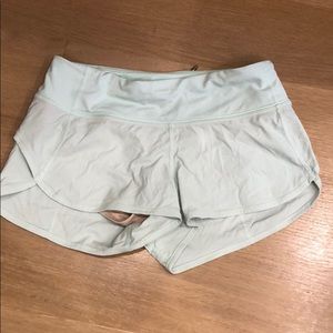 Lululemon limited edition light teal shorts size 2